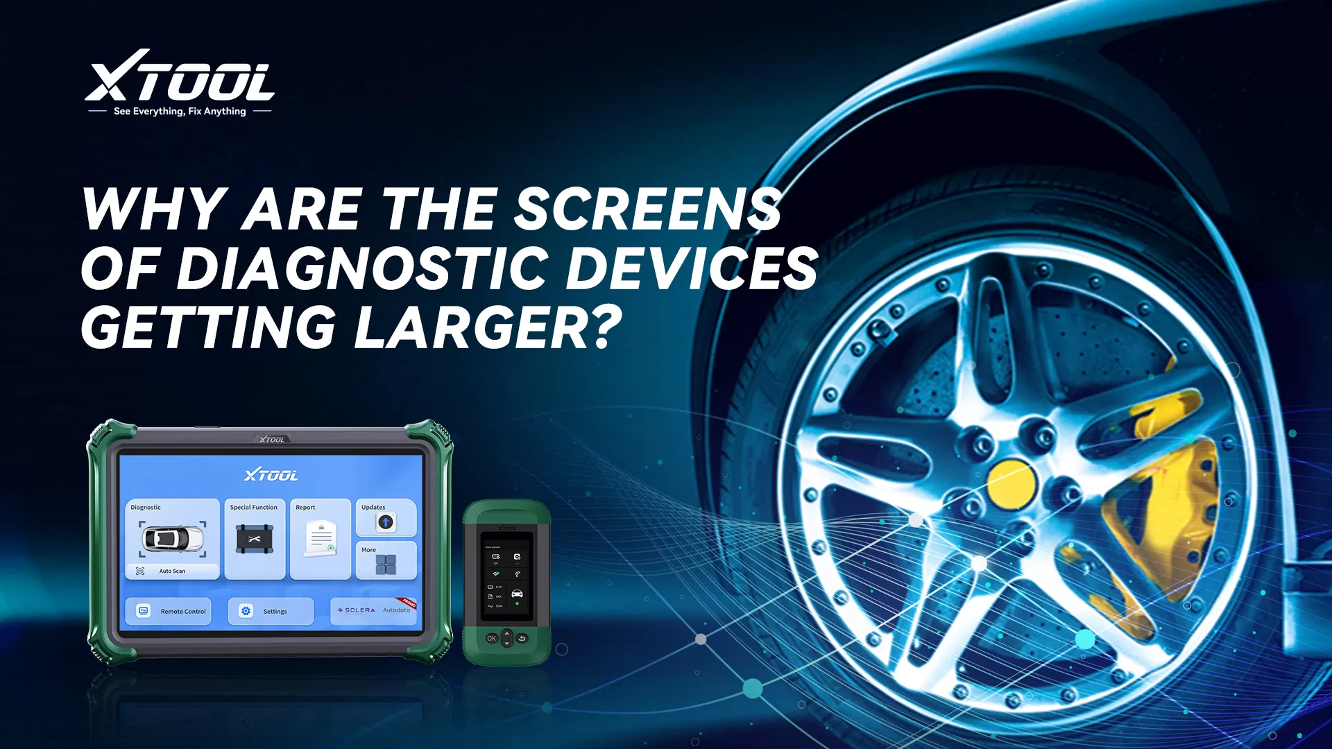 Why are the screens of diagnostic devices getting larger?