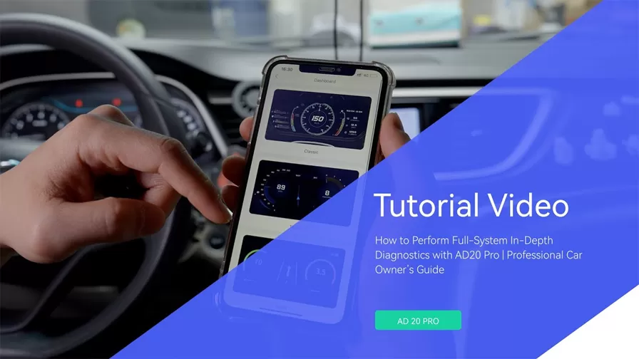 AD20 PRO for Perform Full-System In-Depth Diagnostics Tutorial Videos with 100% Practical Skills