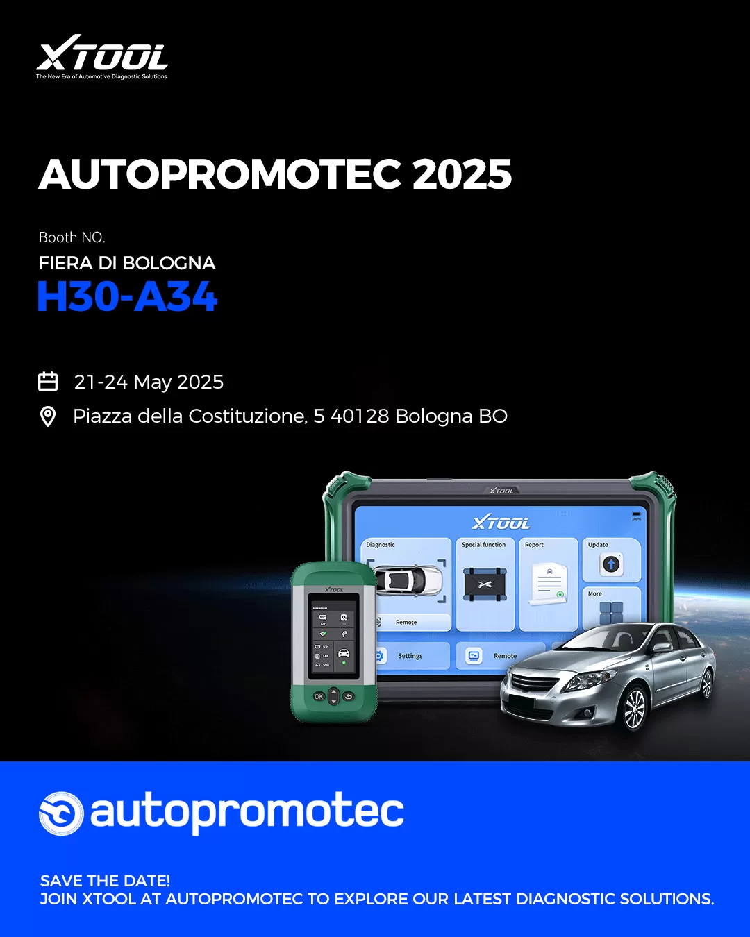 Experience the Future of Diagnostics with XTOOL at Autopromotec 2025
