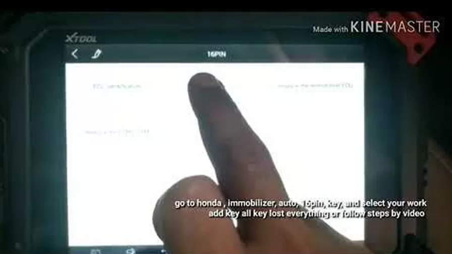 Honda CRV Remote Key Programming with X100PAD 2 from XTOOL
