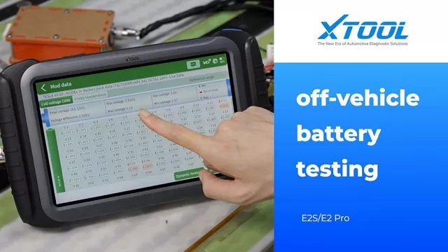 Tesla Off-Car Battery Testing with XTOOL E2PRO & E2S | EV Diagnostics Made Simple