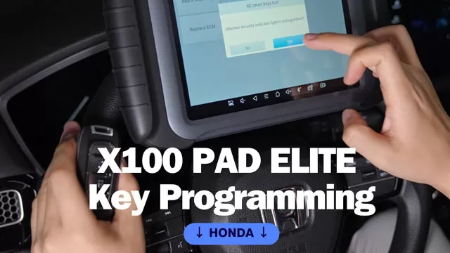 X100PAD Elite for Honda Key Programming | XTOOL Key Programmer