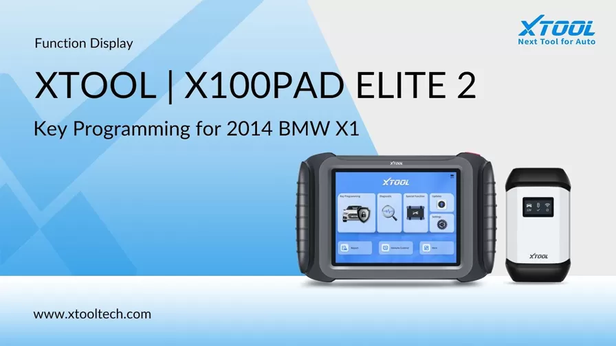 XTOOL | How to do Key Programming with X100PAD ELITE 2 BMW X1