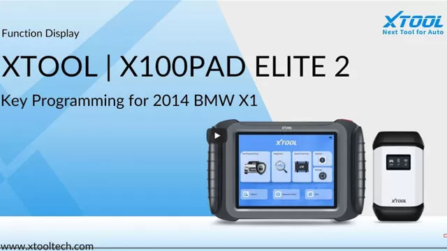 XTOOL | How to do Key Programming with X100PAD ELITE 2 BMW X1