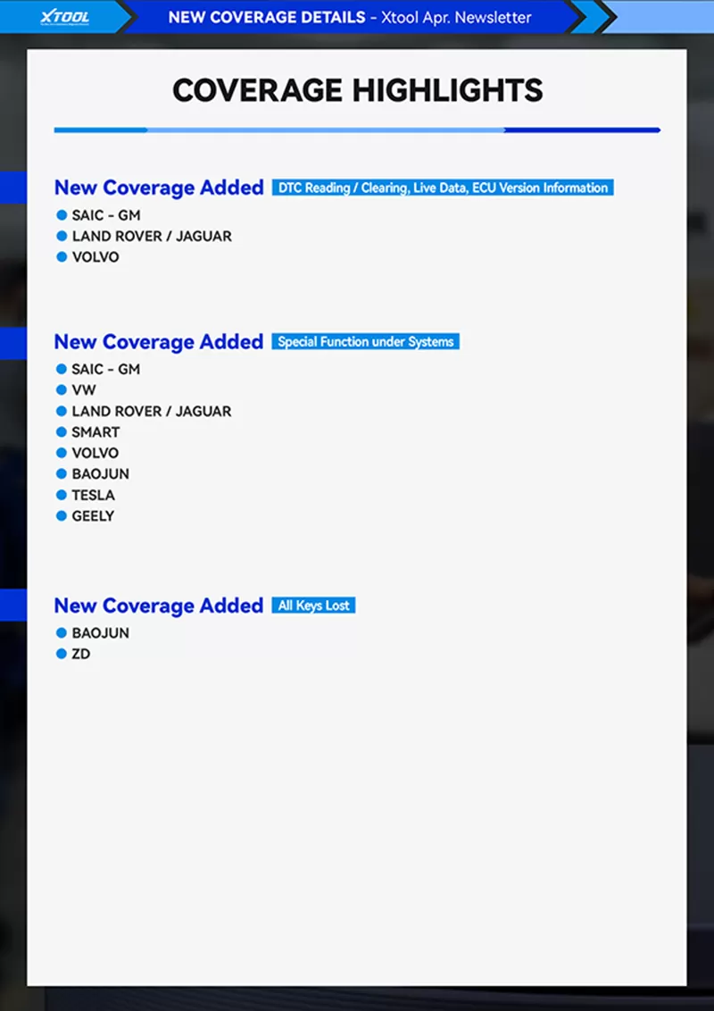 XTOOL Monthly Newsletter | 2025 Apr.