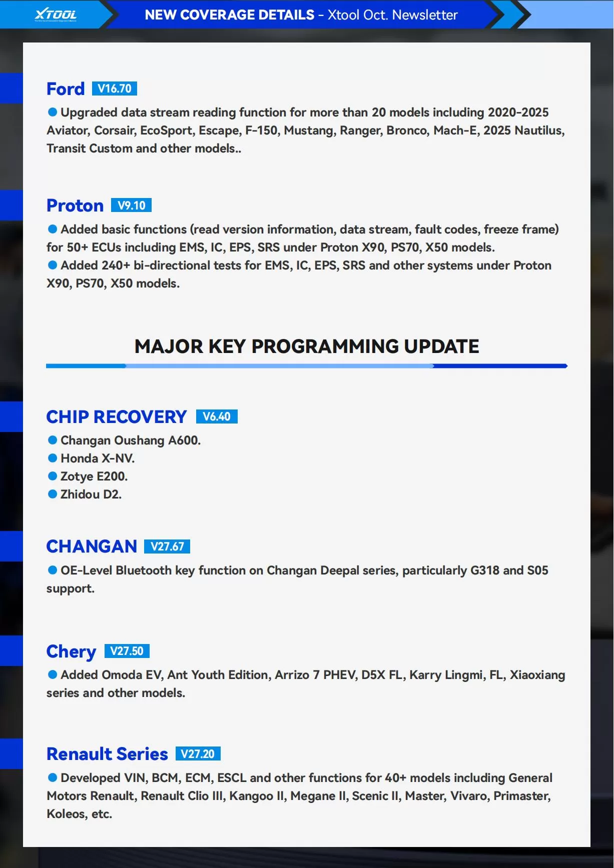 XTOOL Monthly Newsletter | 2025 Oct