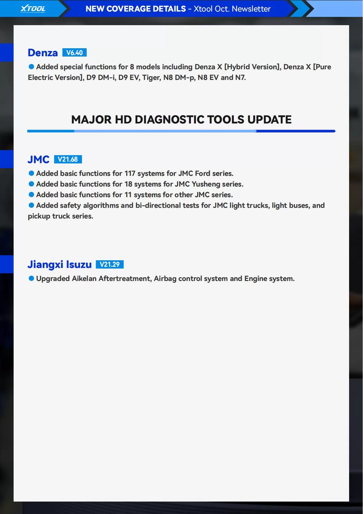 XTOOL Monthly Newsletter | 2025 Oct